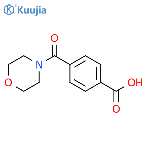 4-(Morpholin-4-ylcarbonyl)benzoic Acid structure