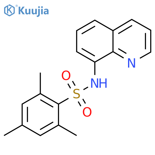 2,4,6-trimethyl-N-quinolin-8-ylbenzenesulfonamide structure
