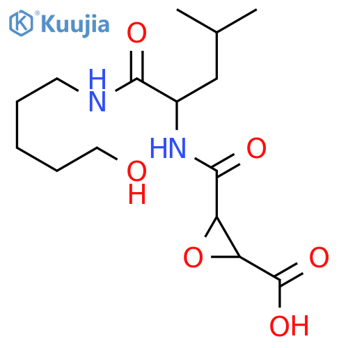 Oxiranecarboxylic acid,3-[[[1-[[(5-hydroxypentyl)amino]carbonyl]-3-methylbutyl]amino]carbonyl]- (9CI) structure