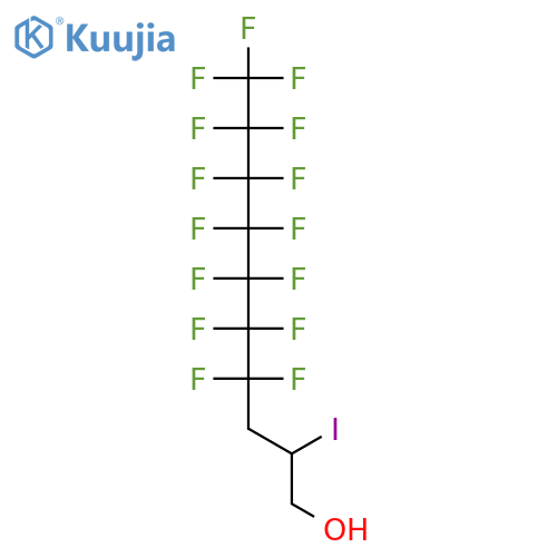 2-Iodo-1H,1H,2H,3H,3H-perfluorodecan-1-ol structure