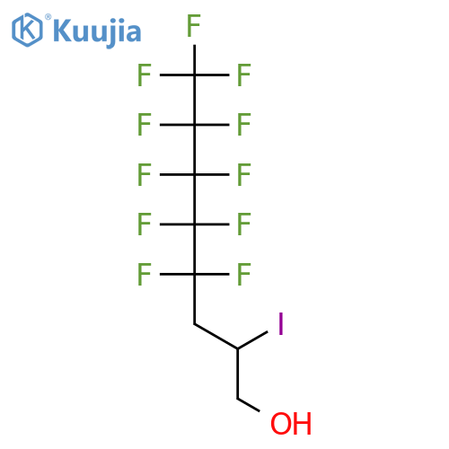 2-Iodo-1H,1H,2H,3H,3H-perfluorooctan-1-ol structure