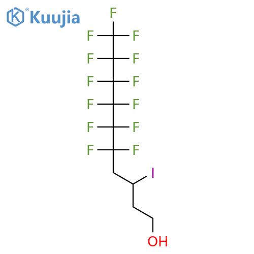 1-Decanol,5,5,6,6,7,7,8,8,9,9,10,10,10-tridecafluoro-3-iodo- structure