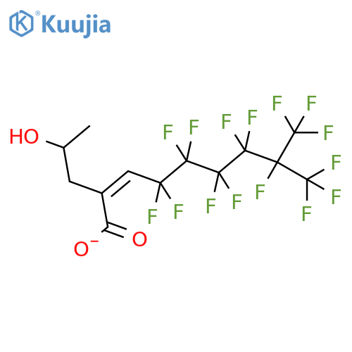 2-Propenoic acid,4,4,5,5,6,6,7,7,8,9,9,9-dodecafluoro-2-hydroxy-8-(trifluoromethyl)nonyl ester structure