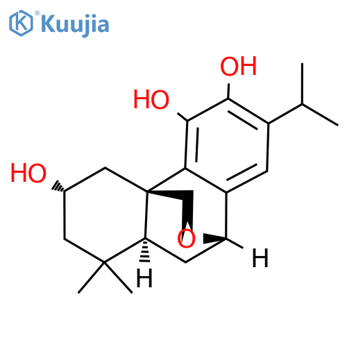 (1R,8S,10S,13S)-11,11-dimethyl-5-propan-2-yl-16-oxatetracyclo[6.6.2.01,10.02,7]hexadeca-2,4,6-triene-3,4,13-triol structure