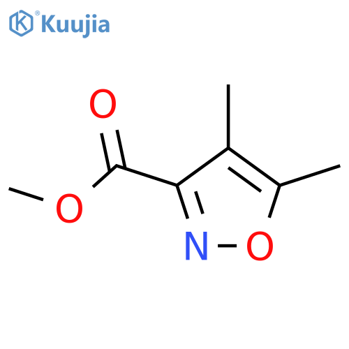 3-Isoxazolecarboxylicacid, 4,5-dimethyl-, methyl ester structure