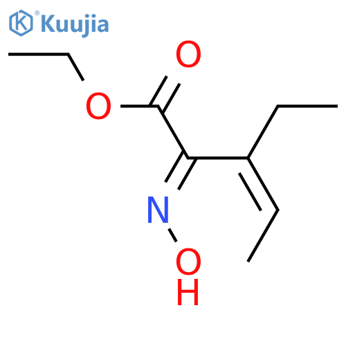 3-Pentenoic acid, 3-ethyl-2-(hydroxyimino)-, ethyl ester structure