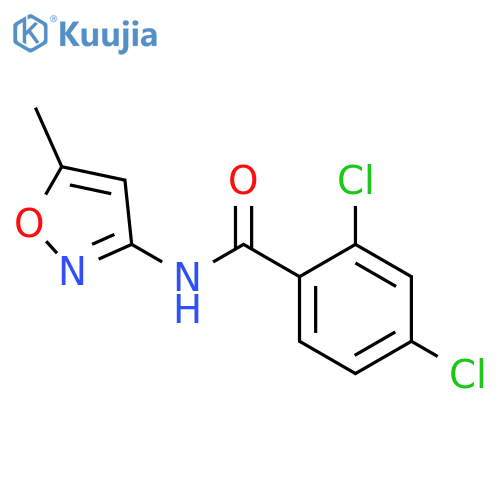 2,4-Dichloro-N-(5-methylisoxazol-3-yl)benzamide structure