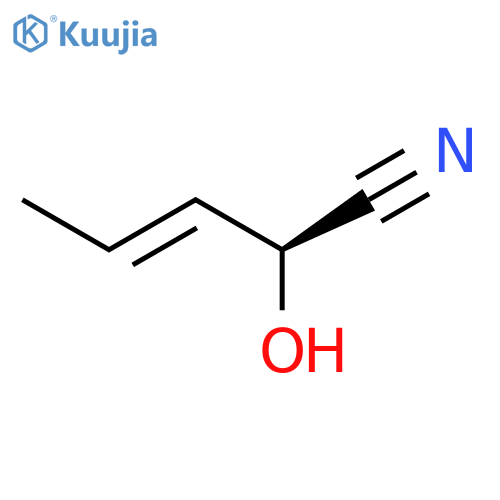 3-Pentenenitrile, 2-hydroxy-, (2S,3E)- structure