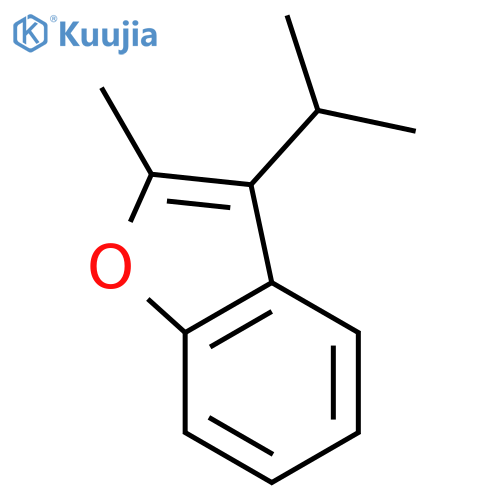 Benzofuran,2-methyl-3-(1-methylethyl)- structure