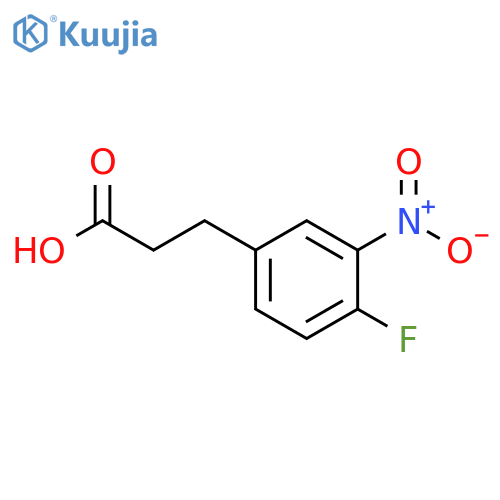3-(4-Fluoro-3-nitrophenyl)propanoic acid structure