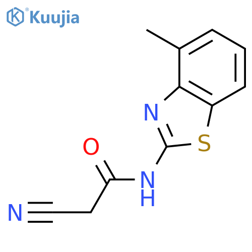 Acetamide,2-cyano-N-(4-methyl-2-benzothiazolyl)- structure