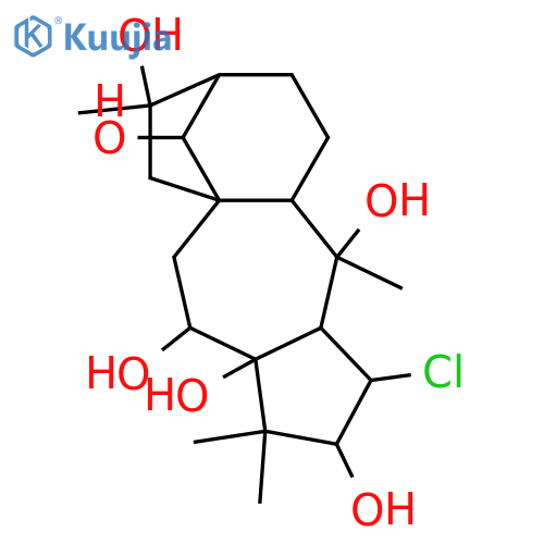 2-Chloro-3,5,6,10,14,16-grayanotoxanehexol; (1α,2α,3β,5β,6β,10α,14β,16α)-form structure