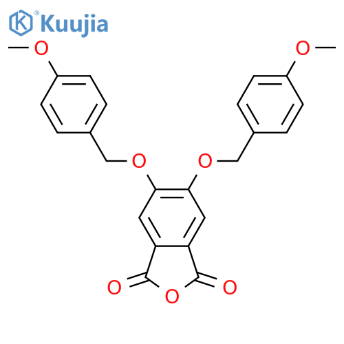 5,6-Bis((4-methoxybenzyl)oxy)isobenzofuran-1,3-dione structure