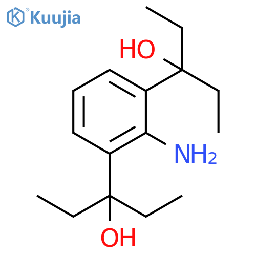 1,3-Benzenedimethanol, 2-amino-α1,α1,α3,α3-tetraethyl- structure