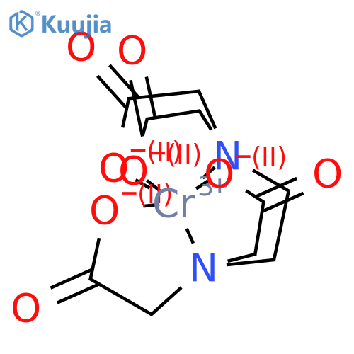 Chromate(1-), [[N,N'-1,2-ethanediylbis[N-[(carboxy-κO)methyl]glycinato-κN,κO]](4-)]-, (OC-6-21)- structure