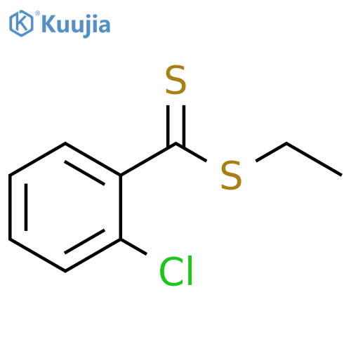 Benzenecarbodithioic acid, 2-chloro-, ethyl ester structure