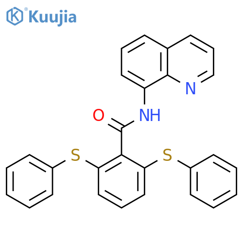 Benzamide, 2,6-bis(phenylthio)-N-8-quinolinyl- structure