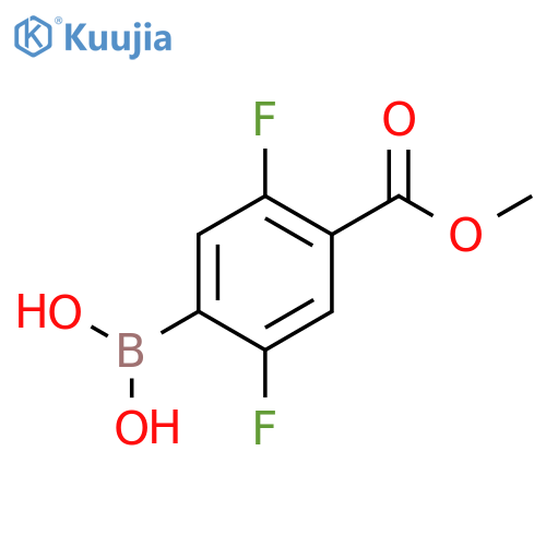 (2,5-difluoro-4-(methoxycarbonyl)phenyl)boronic acid structure