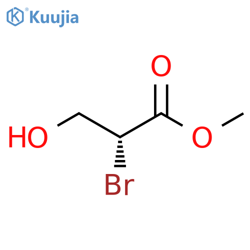 Methyl (2R)-2-bromo-3-hydroxypropanoate structure