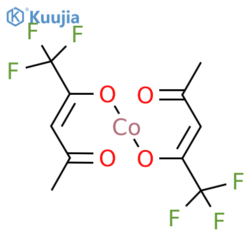 Bis(trifluoro-2,4-pentanedionato)cobalt(II) Hydrate structure