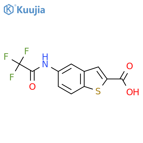 5-(Trifluoroacetylamino)benzo[b]thiophene-2-carboxylic acid structure