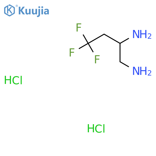 rac-4,4,4-Trifluorobutane-1,2-diamine dihydrochloride structure