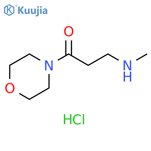 3-(methylamino)-1-(morpholin-4-yl)propan-1-one hydrochloride structure