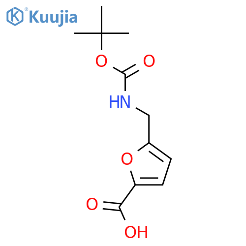 5-{(Tert-butoxycarbonyl)aminomethyl}-2-furoic Acid structure