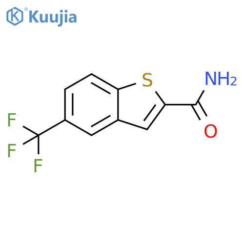 5-(Trifluoromethyl)benzothiophene-2-carboxamide structure