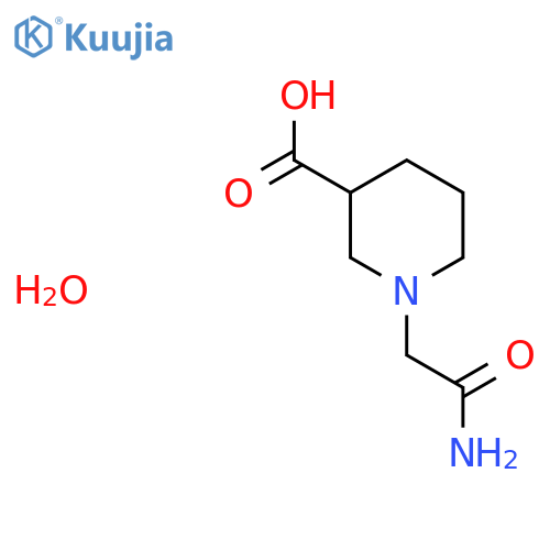 1-(2-Amino-2-oxoethyl)-3-piperidinecarboxylic Acid Hydrate structure