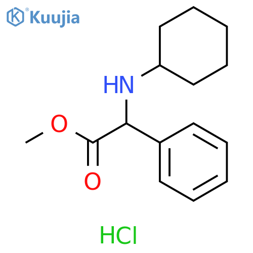 methyl (cyclohexylamino)(phenyl)acetate hydrochloride structure