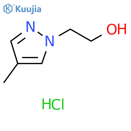 2-(4-methyl-1H-pyrazol-1-yl)ethanol hydrochloride structure