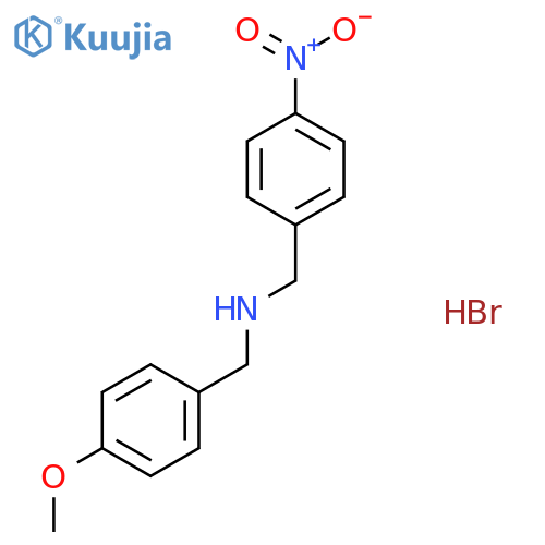 (4-Methoxybenzyl)(4-nitrobenzyl)amine hydrobromide structure