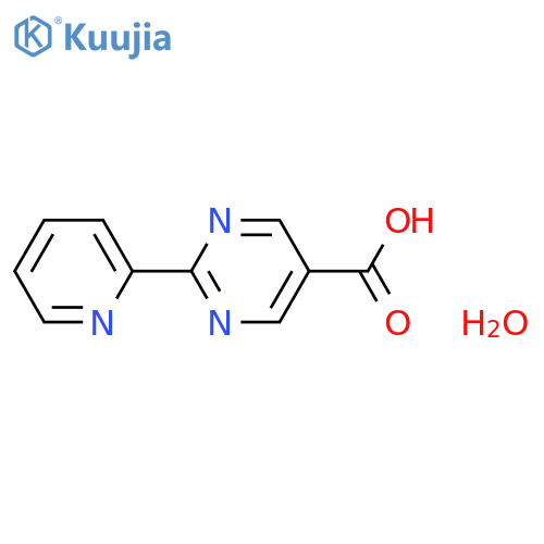 2-(2-pyridinyl)-5-pyrimidinecarboxylic acid hydrate structure
