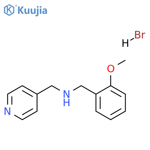 (2-methoxybenzyl)(4-pyridinylmethyl)amine hydrobromide structure