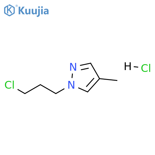 1-(3-chloropropyl)-4-methyl-1H-pyrazole hydrochloride structure