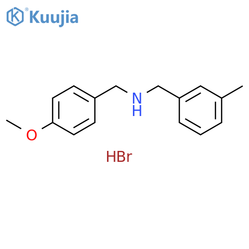 (4-methoxybenzyl)(3-methylbenzyl)amine hydrobromide structure