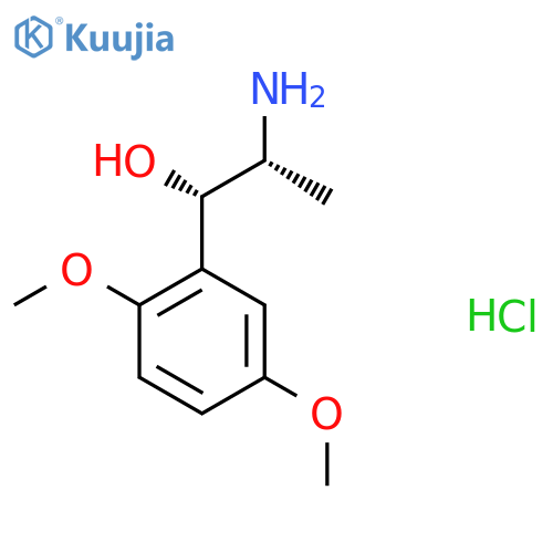 (1S,2R)-2-amino-1-(2,5-dimethoxyphenyl)propan-1-ol hydrochloride structure