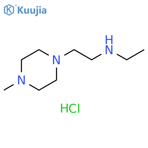 N-Ethyl-2-(4-methyl-1-piperazinyl)-1-ethanamine trihydrochloride structure