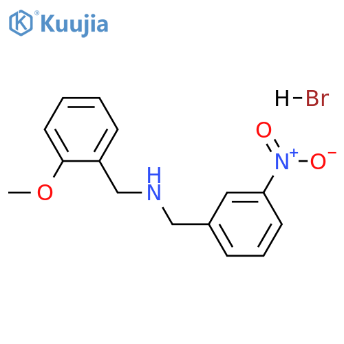 (2-methoxybenzyl)(3-nitrobenzyl)amine hydrobromide structure