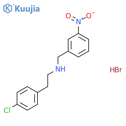 [2-(4-Chlorophenyl)ethyl](3-nitrobenzyl)amine hydrobromide structure