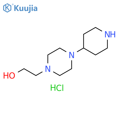 2-4-(4-Piperidinyl)-1-piperazinyl-1-ethanol trihydrochloride structure