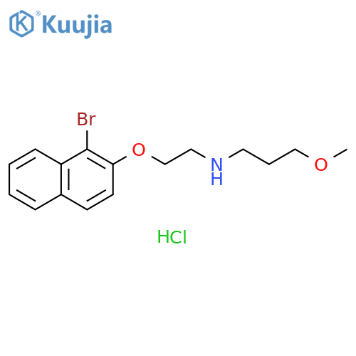 N-{2-[(1-bromo-2-naphthyl)oxy]ethyl}-3-methoxy-1-propanamine hydrochloride structure