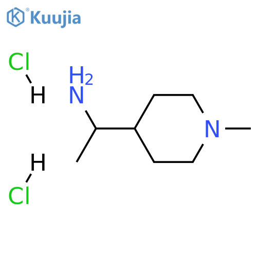 1-(1-methyl-4-piperidyl)ethanamine;dihydrochloride structure