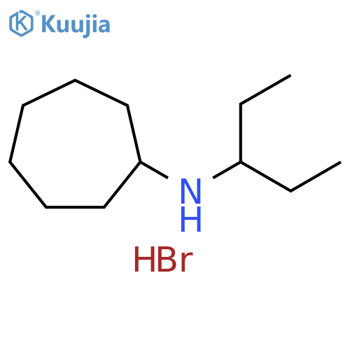 N-(1-ethylpropyl)cycloheptanamine hydrobromide structure