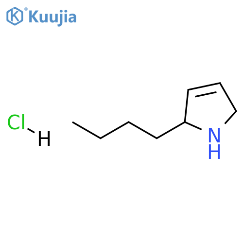 2-butyl-2,5-dihydro-1H-pyrrole hydrochloride structure