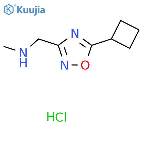 (5-Cyclobutyl-1,2,4-oxadiazol-3-yl)methylmethylamine Hydrochloride structure
