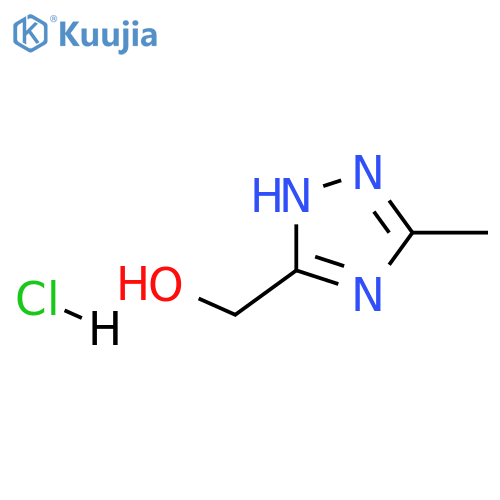 (3-methyl-1H-1,2,4-triazol-5-yl)methanol hydrochloride structure