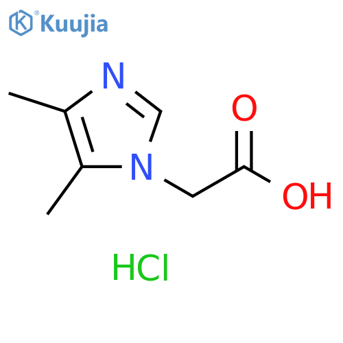 2-(4,5-dimethyl-1H-imidazol-1-yl)acetic acid hydrochloride structure