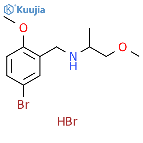 N-(5-bromo-2-methoxybenzyl)-1-methoxy-2-propanamine hydrobromide structure